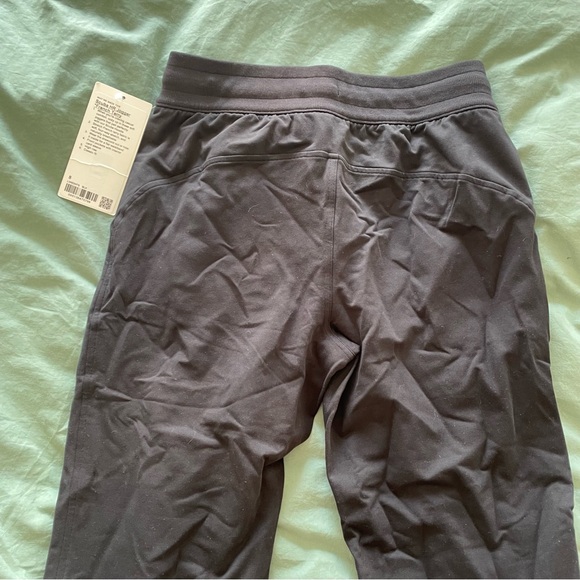 NEW Lululemon Black Scuba High-Rise French Terry Jogger Sweatpants 8 NWT BNWT - Picture 5 of 6